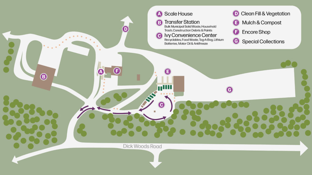 ISWRC Map Convenience Center V2 Ivy Solid Waste and Recycling Center Map Convenience Center V2